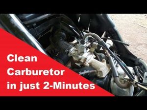 How to remove water out without opening carburetor.